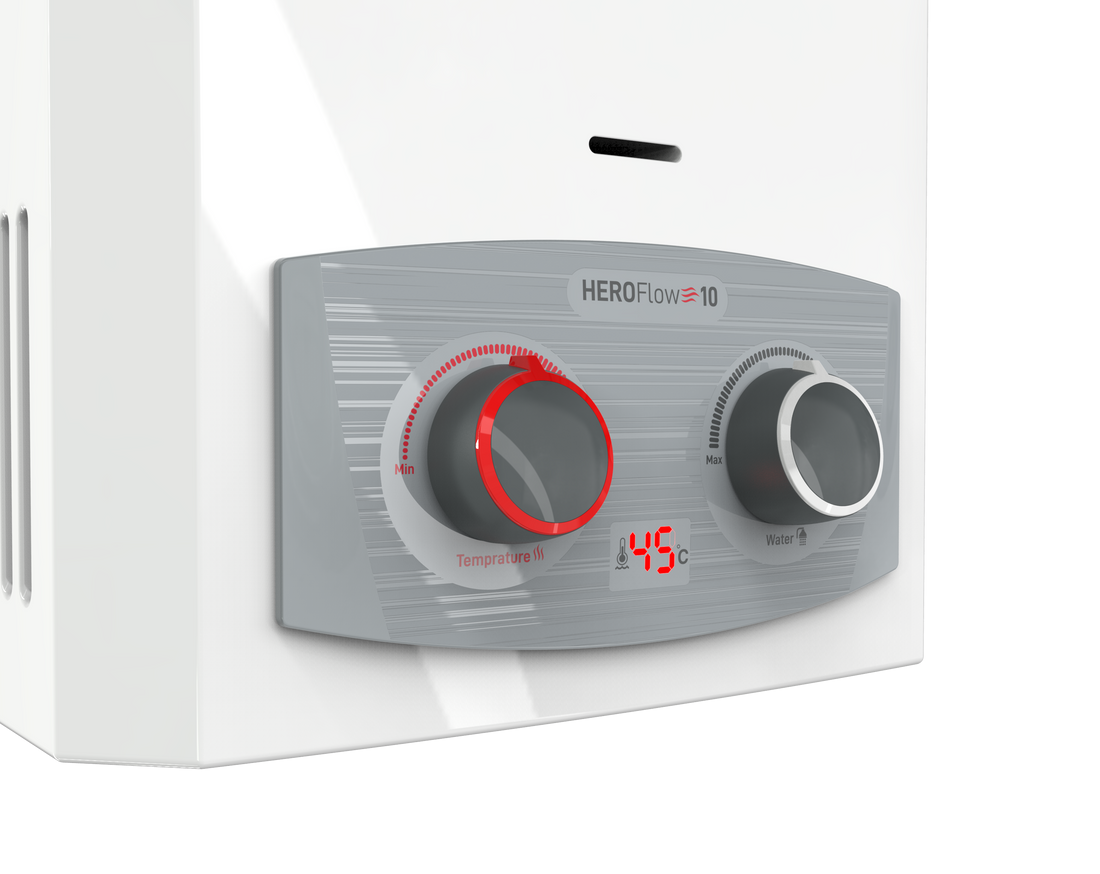 Olympic Electric Digital Gas Water Heater, 6 Liters - White - 945105585