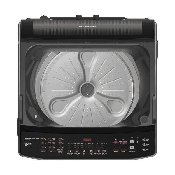 Sharp Top Load Washing Machine, 13 Kg, DDM Inverter, With Pump - ES-TD13GSSP
