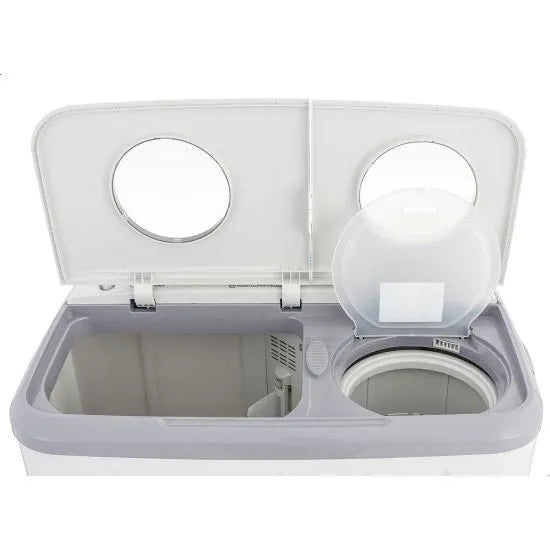 Fresh Top Load Half Automatic Washing Machine With Dryer, 8 Kg, White - FWT8000NB