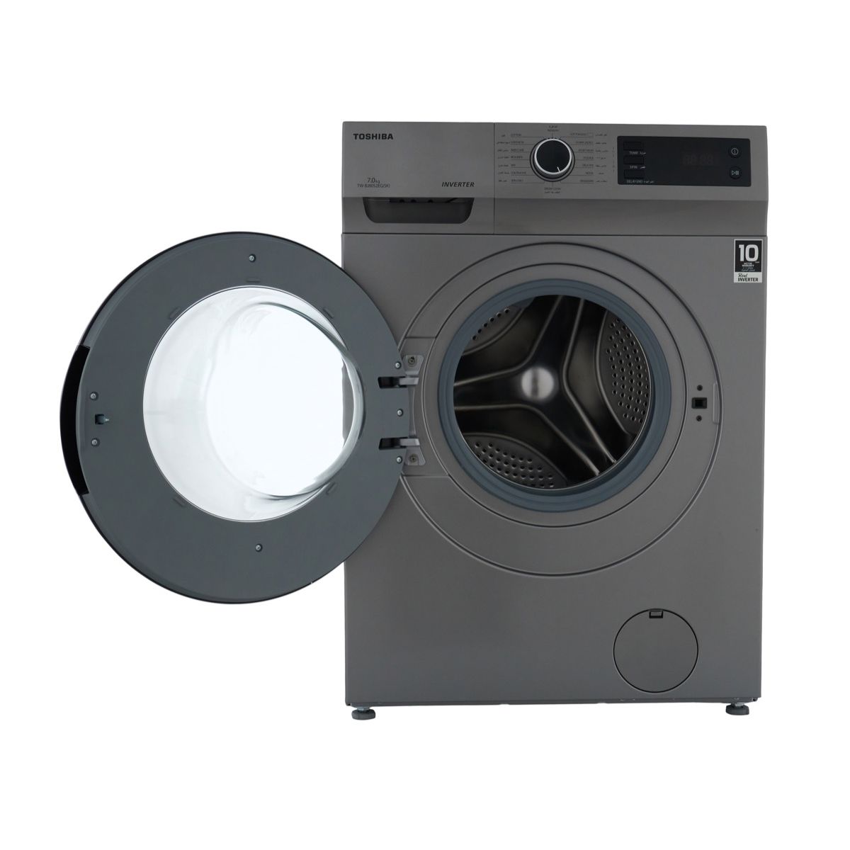 Toshiba Automatic Washing Machine, 7 Kg, Silver - TW-BJ80S2EG(SK)
