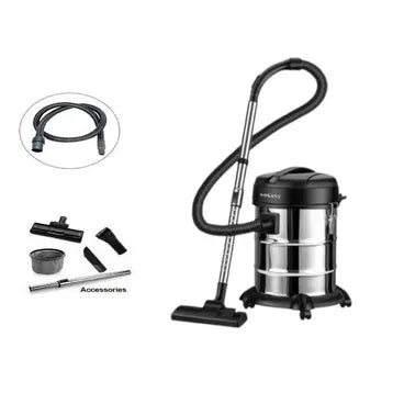 مكنسة برميلية سوكاني بكيس، 3600 وات، فضي واسود - SK-13025