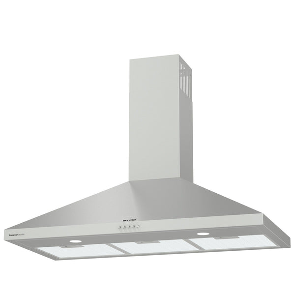 Gorenje T- Shape Wall Mounted Cooker Hood, 90 cm, 695 m³/h, Silver - WHC924EX