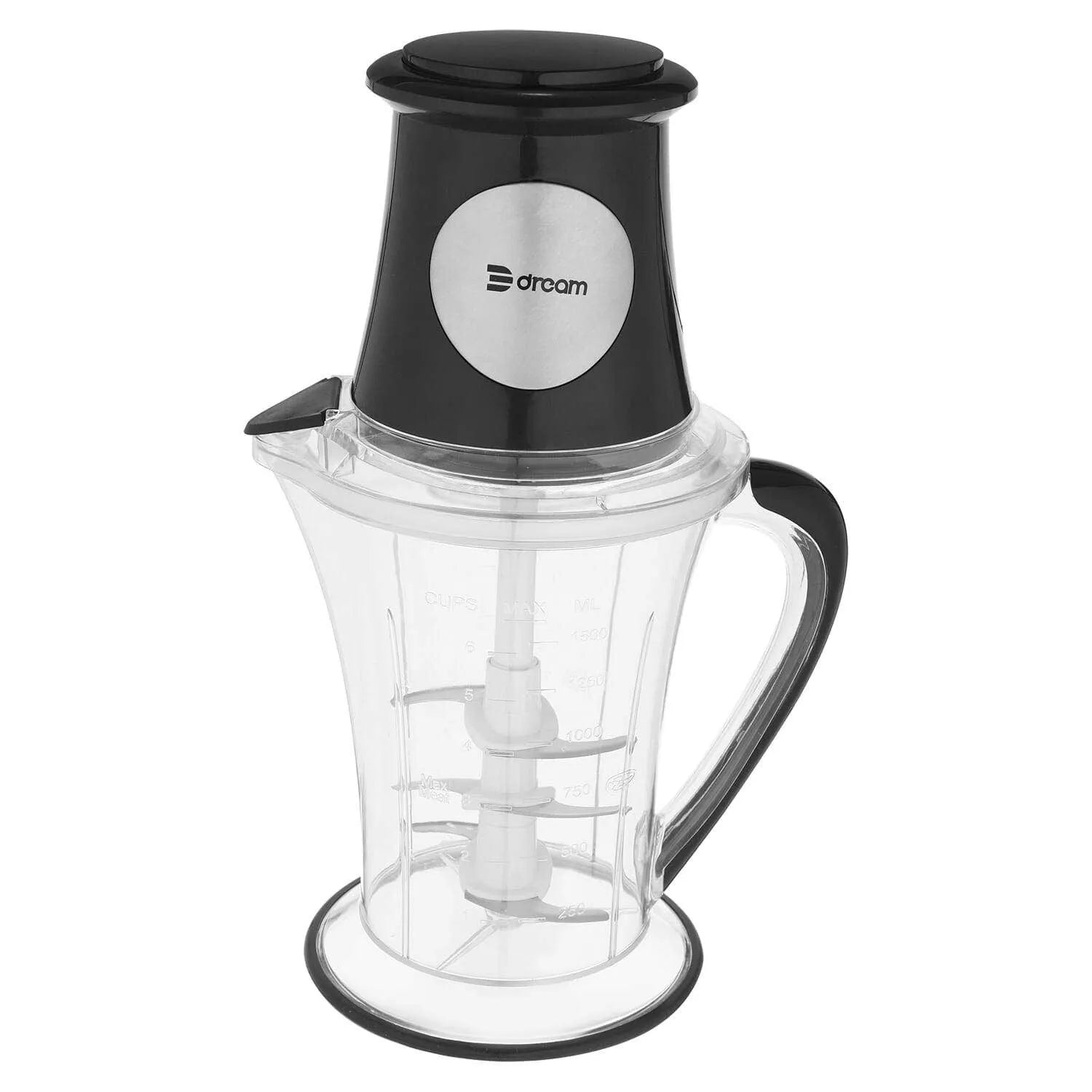 Dream 3 In 1 Chopper, 1.5 Liter, 500 Watt, Black - DR-700