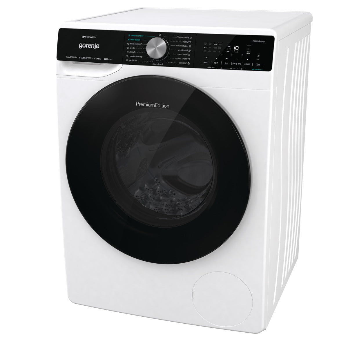Gorenje Washing Machine, 10.5 KG, Inverter Motor, WIFI - WNS1X4ARTWIFI