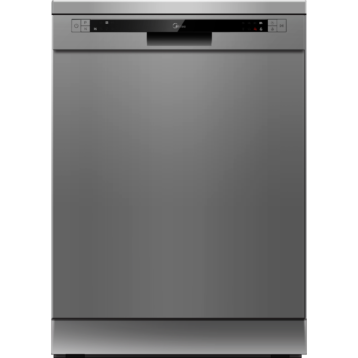 Midea Freestanding Dishwasher, 13 Place Settings, Silver - WQP13-5201C-S