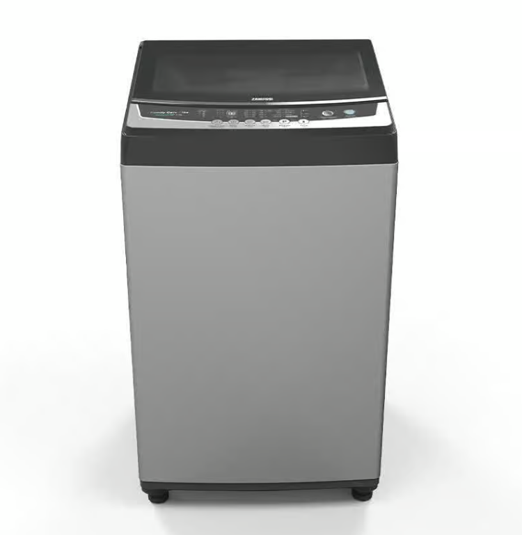 Zanussi Top Load Automatic Washing Machine, 8 KG, Silver- ZWT80700S