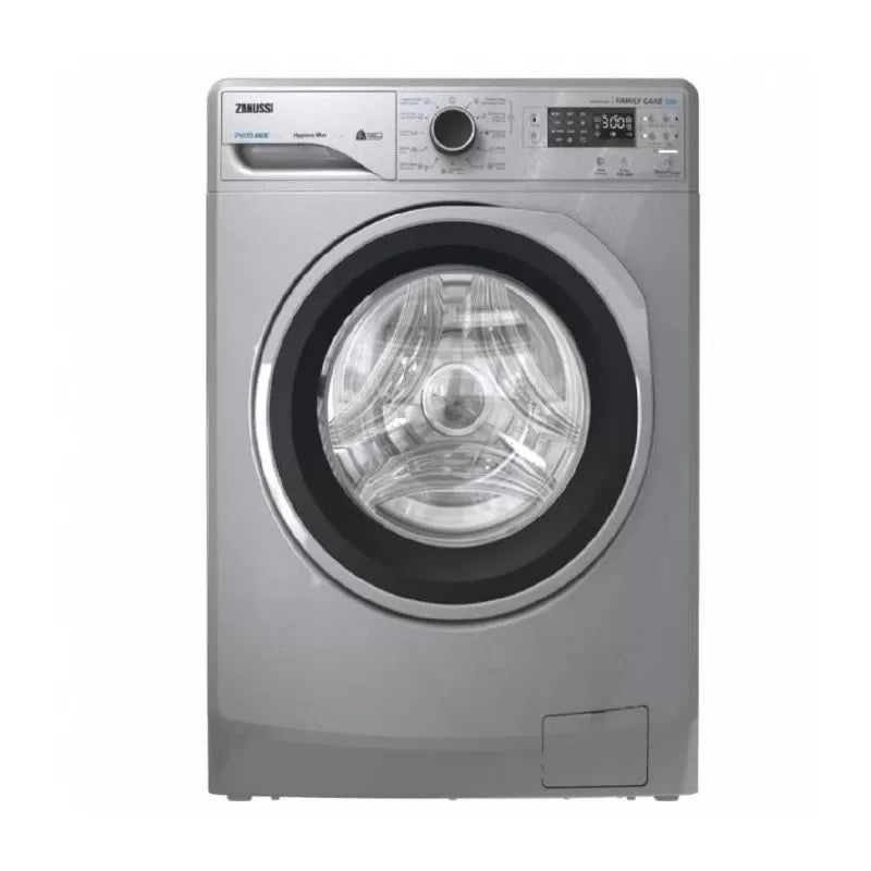 Zanussi Front Load Perlamax Washing Machine, 6 Kg, Silver - ZWF6240SS5