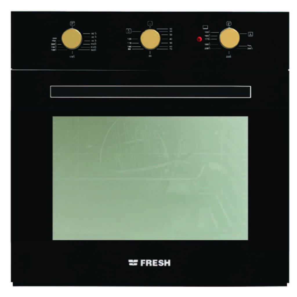 Fresh Oven Built In 60 cm - Black - Gas/Electric - GEOFR60CMBG 500010345