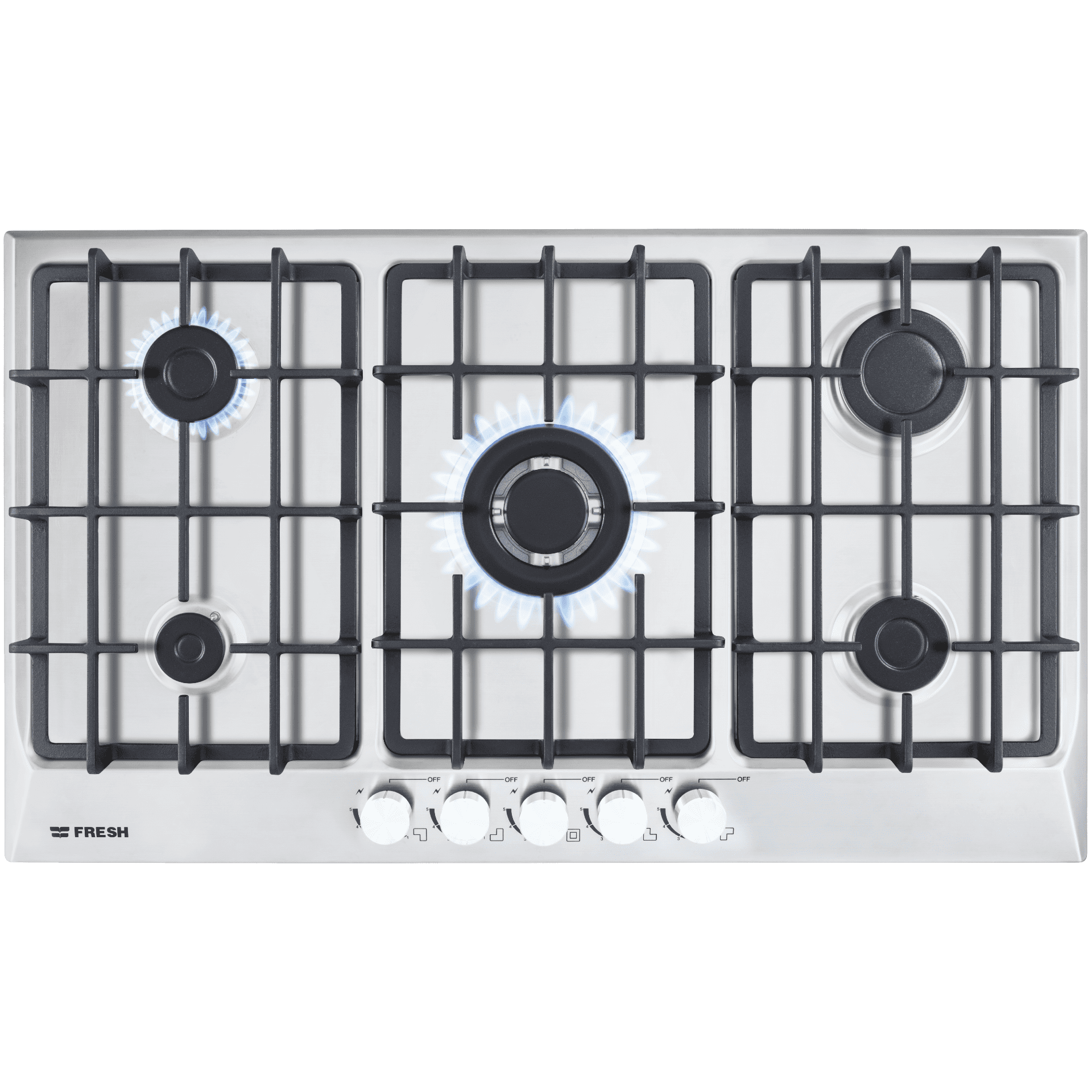 FRESH GAS COOKER BUILT IN STAINLESS 5 BURNERS - 60 x 90 CM - 500008869