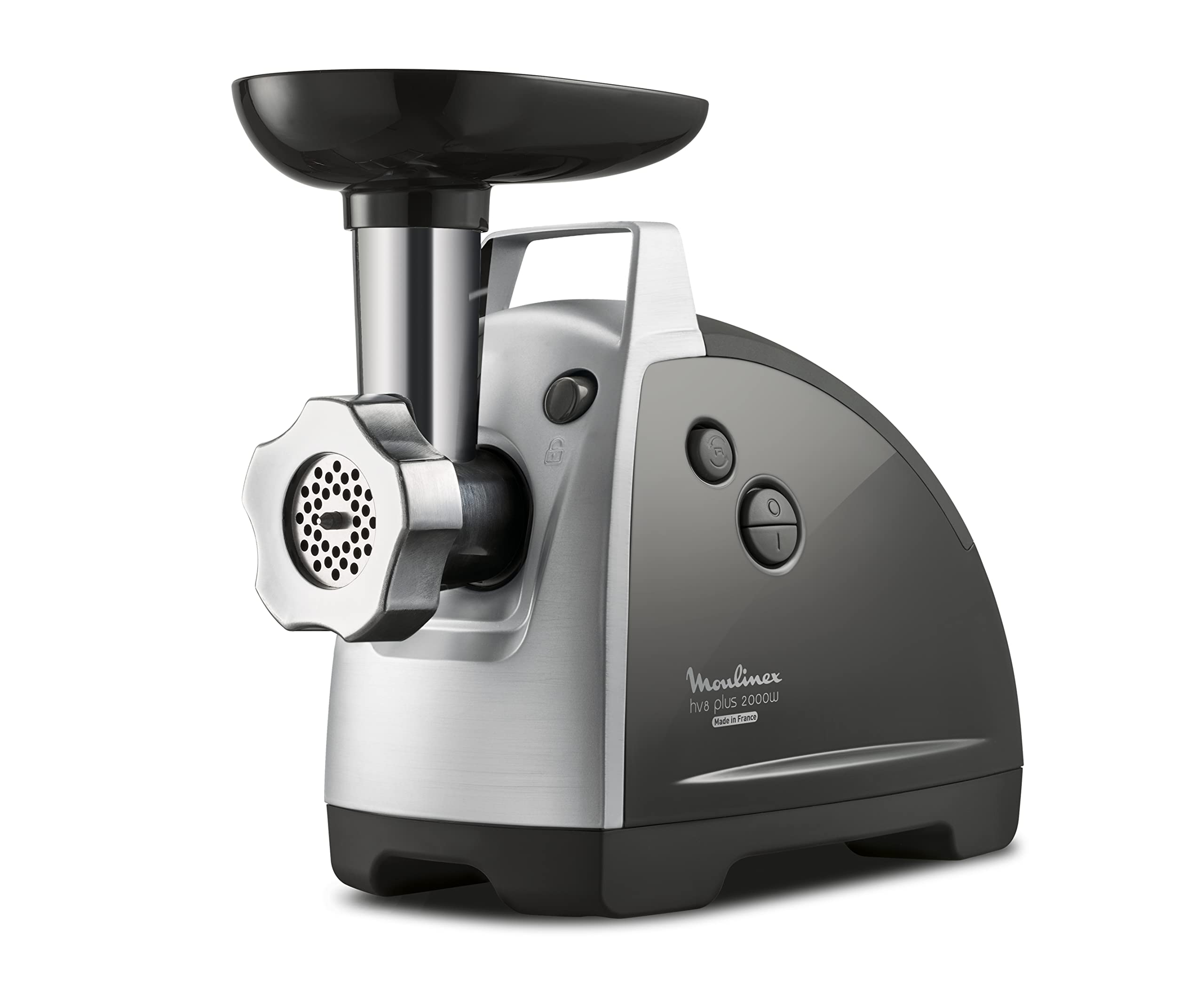 Moulinex Meat Grinder 10 In 1 - HV8 Plus, 2000 Watt, Black / Silver - ME684826