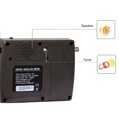 جهاز قياس إشارة الأقمار الصناعية ساتلينك WS-6906 5 بوصة DVB-S FTA