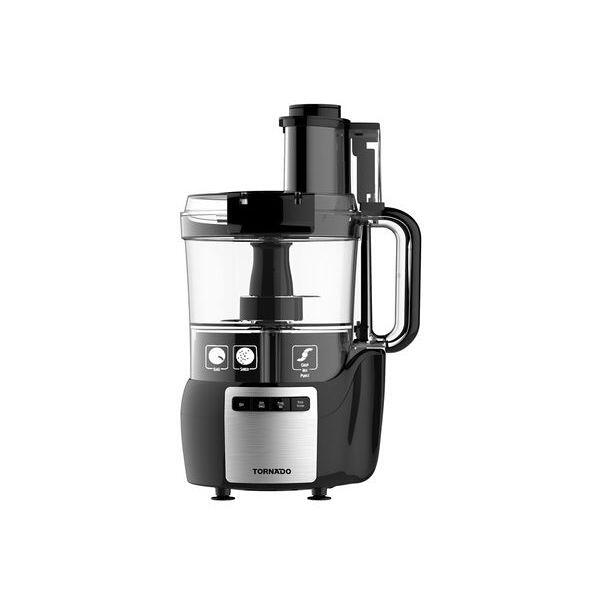 TORNADO Food Processor, 450 Watt, Black - FP-450T - Food Processors & Kitchen Machines