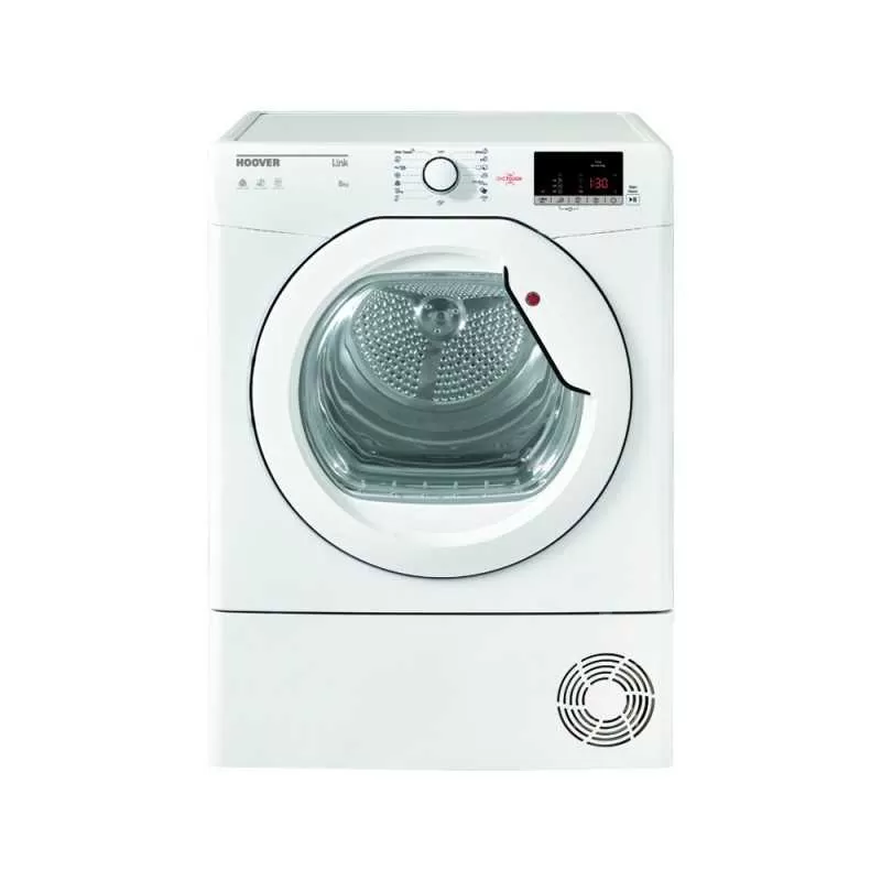 HOOVER TUMBLE DRYER FRONT LOADING 8 KG  WITH CONDENSER SYSTEM -IN WHITE COLOR - HLC8DGS-S