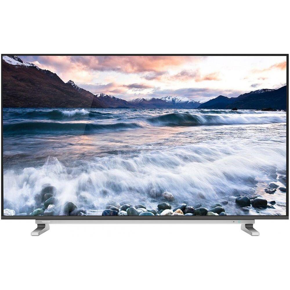 تليفزيون توشيبا 55 بوصة الذكي 4K بدون إطار إل إي دي مع ريسيفر داخلي - 55U5965EA