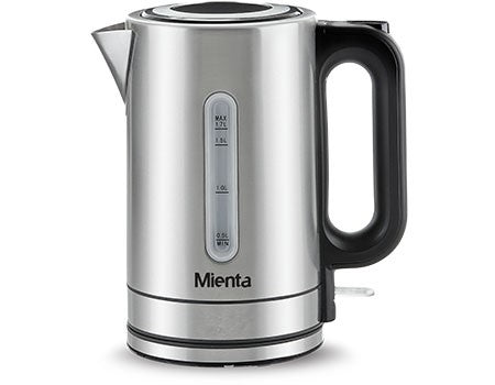 Mienta Electric Kettle, 1.7 Liter, 2150 Watt, Stainless Steel - EK20920A