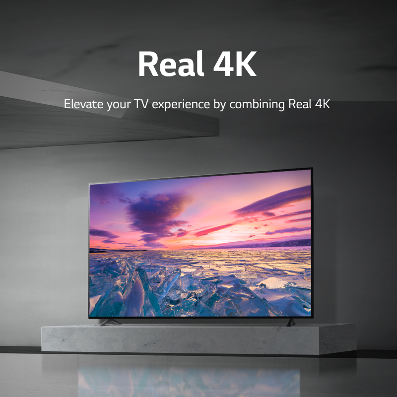 LG UHD 4K TV 65 بوصة UQ8000 SERIES شاشة سينمائية تصميم 4K ACTIVE HDR WEBOS ذكي AI THINQ 65UQ80006LD