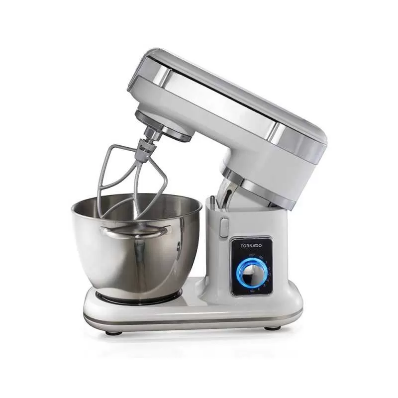 TORNADO STAND MIXER 700 WATTS 4.5 LITER WITH STAINLESS BOWL (WHITE) - SM-700