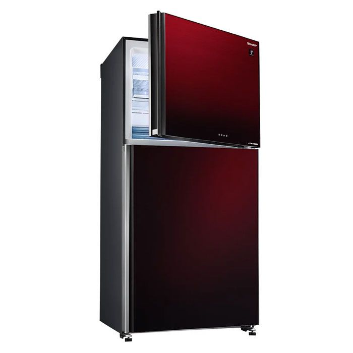ثلاجة شارب انفرتر ديجيتال نو فروست 480 لتر 2 باب زجاجي- SJ-GV63G-RD