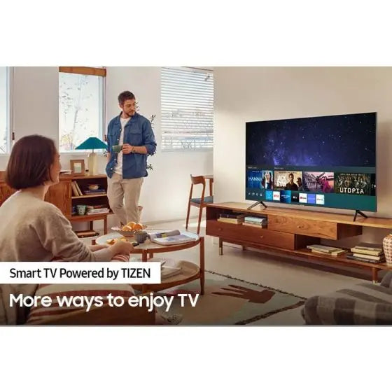 تلفزيون سامسونج 43 بوصة سمارت 4K فائق الدقة ال اي دي مع ريسيفر داخلي - 43au7000