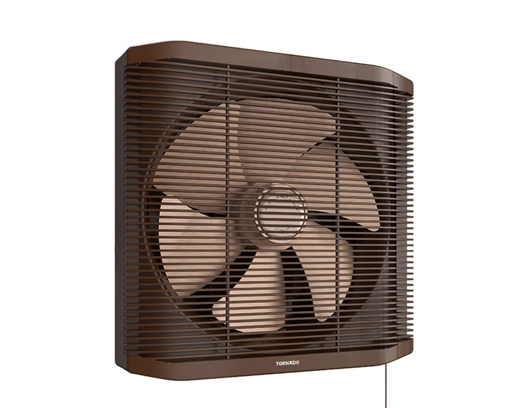 TORNADO Bathroom Ventilating Fan 25 cm, Privacy Grid, Creamy x Brown TVS-25CN