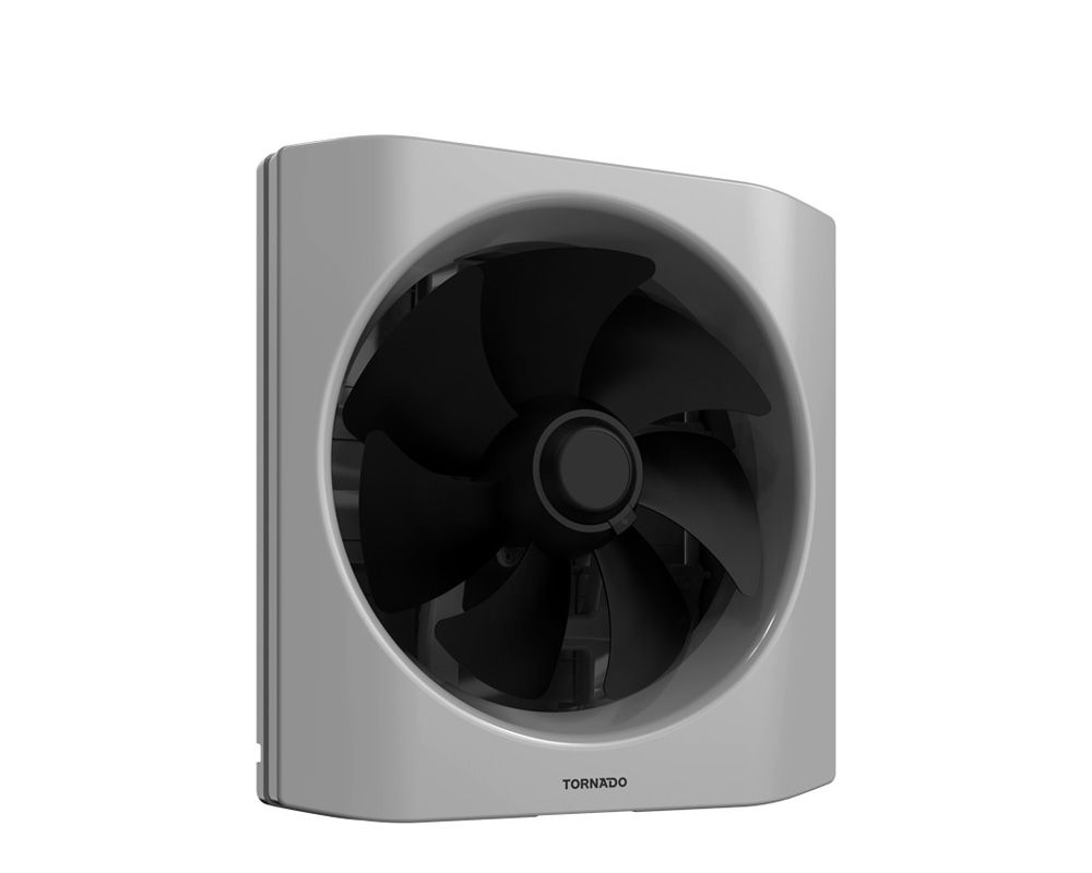 TORNADO Kitchen Ventilating Fan 20 cm, Black x Grey TVH-20BG
