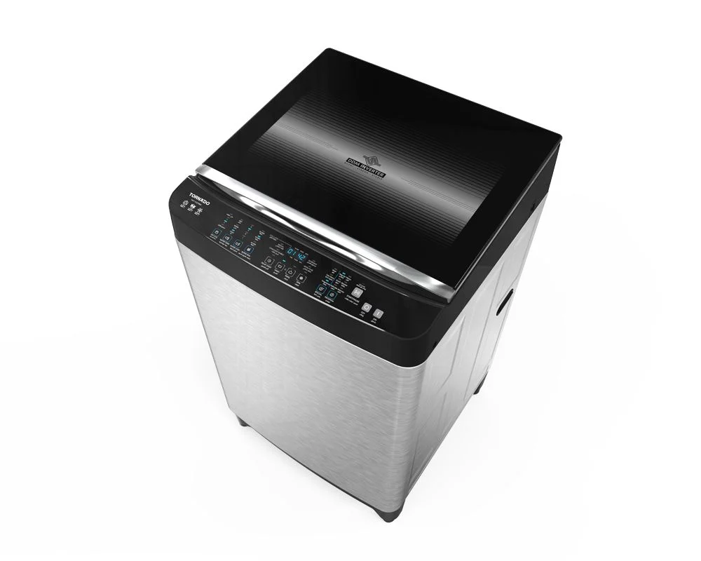 TORNADO Washing Machine Top Automatic 17 Kg, DDM Inverter, Pump, Stainless TWT-TLD17RSC