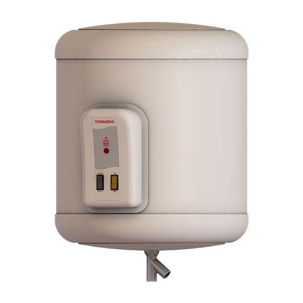 TORNADO Electric Water Heater 35 Liter, LED Lamp, Off White EHA-35TSM-F
