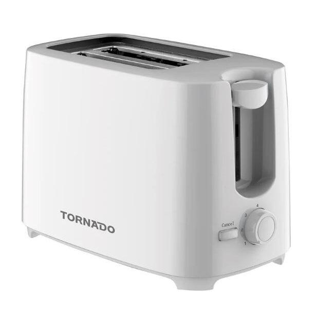 TORNADO Toaster 2 Slices, 700 Watts, White - TT-700